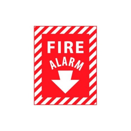 National Marker Co Fire Safety Sign - Fire Alarm - Plastic FAPSER